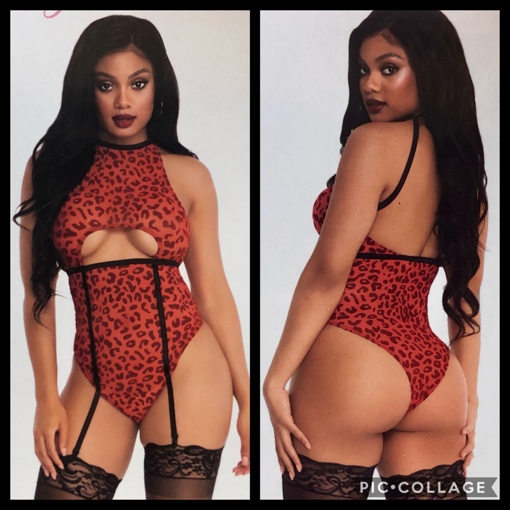 Leopard stripper one piece